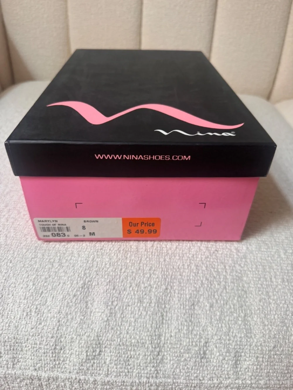 Nina Brown Marilyn Touch of Nina Shoes High Heels Size 8M